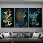 3pcs-Butterfly-Leaf-Wall-Art-Prints-Living-Room-Wall-Art-Canvas-Paintings-Bedroom-Wall-Poster-Home