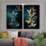 3pcs-Butterfly-Leaf-Wall-Art-Prints-Living-Room-Wall-Art-Canvas-Paintings-Bedroom-Wall-Poster-Home