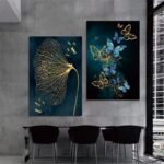 3pcs-Butterfly-Leaf-Wall-Art-Prints-Living-Room-Wall-Art-Canvas-Paintings-Bedroom-Wall-Poster-Home