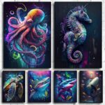 Full-Drill-5D-Diamond-Painting-Colorful-Ocean-Wild-Life-Shark-Seahorse-Octopus-Turtle-Embroidery-Craft-Mosaic